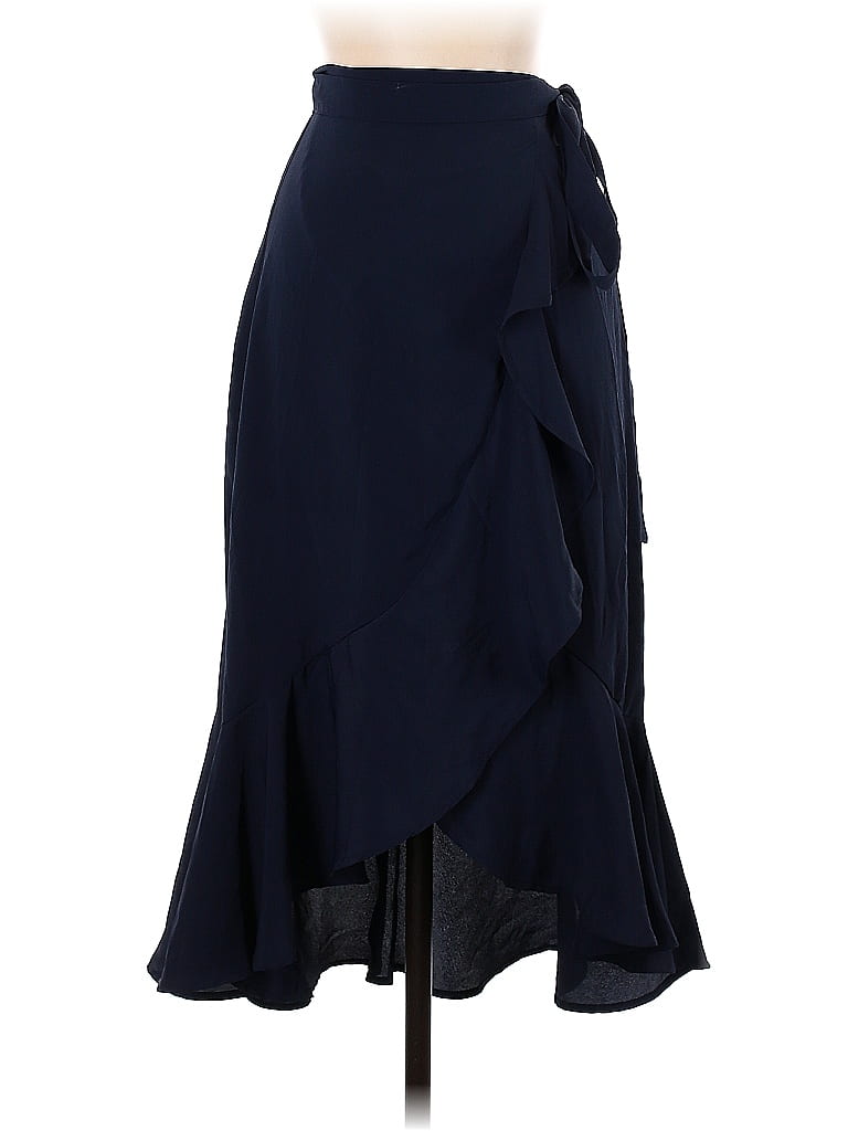 B.O.G Collective 100 Polyester Solid Navy Blue Formal Skirt Size XS