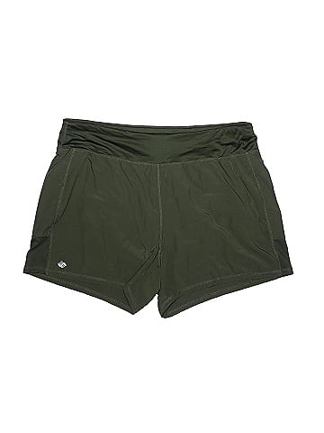 Zelos Color Block Solid Green Athletic Shorts Size 2X (Plus) - 52% off