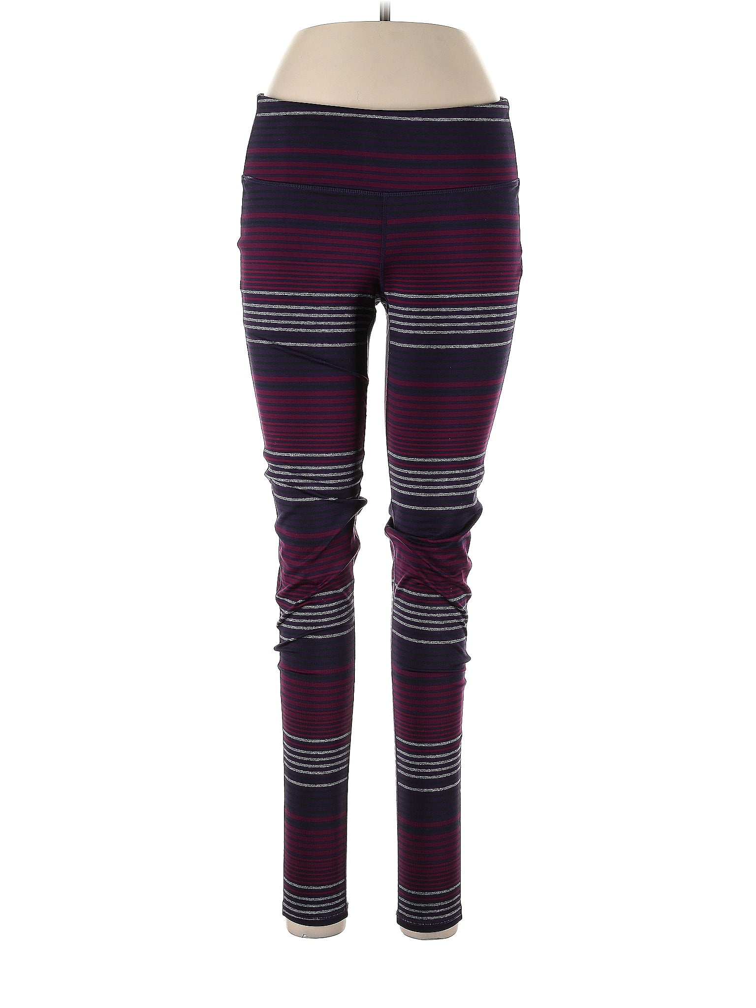 Athleta Stripes Multi Color Black Leggings Size XS - 63% off