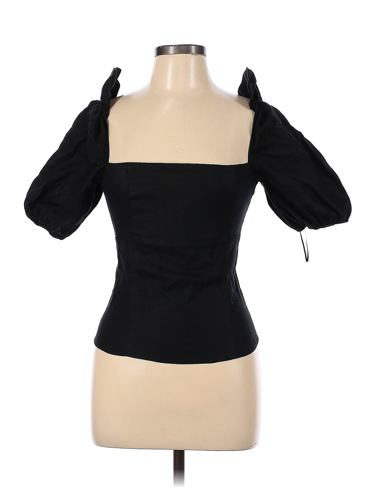 Top Long Sleeve By Reformation In Black, Size: S