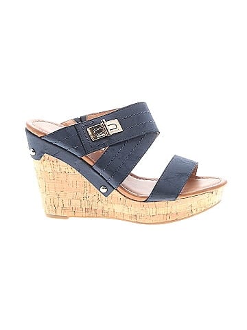 Navy tommy cheap hilfiger wedges