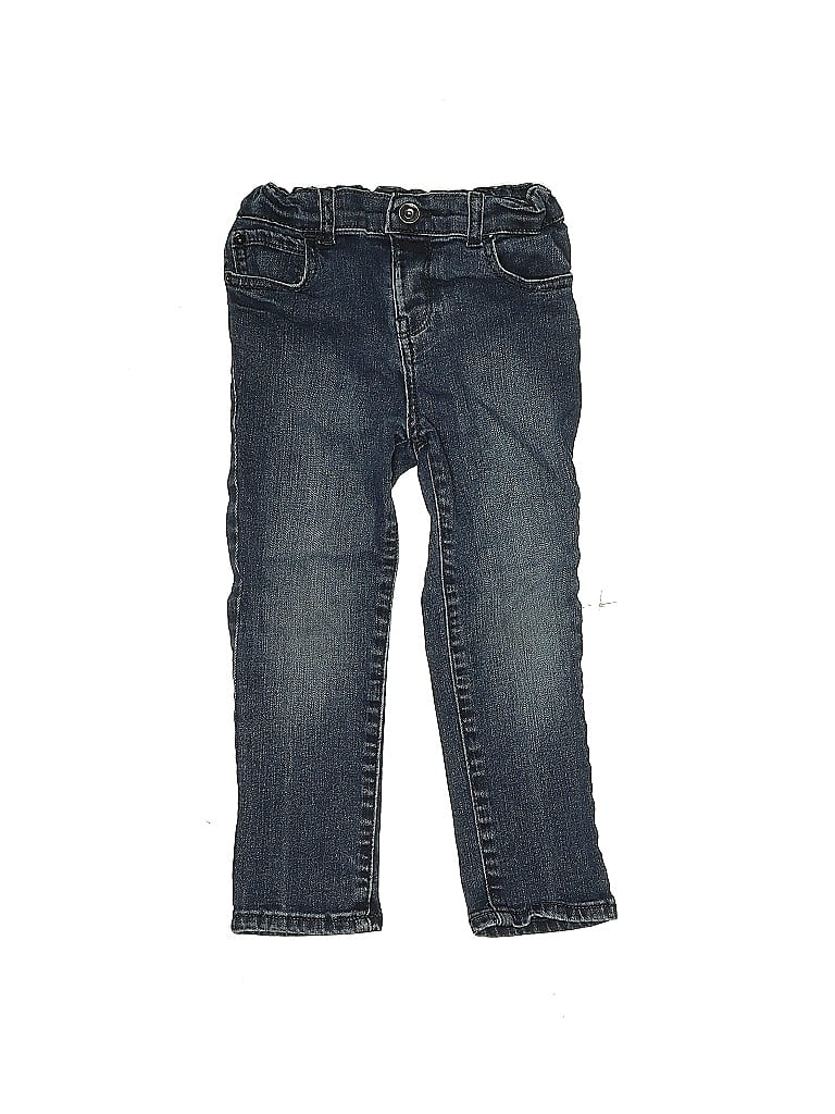 The Children's Place Solid Blue Jeans Size 4T - 52% off | thredUP