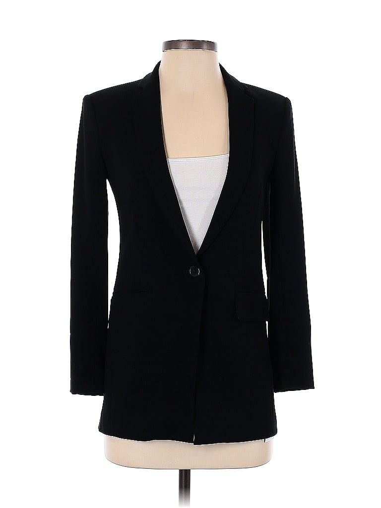 Theory Solid Black Blazer Size 00 - 82% off | thredUP