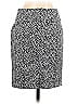 The Royal Collection Jacquard Marled Snake Print Damask Tweed Chevron-herringbone Brocade Graphic Gray Casual Skirt Size S - photo 2