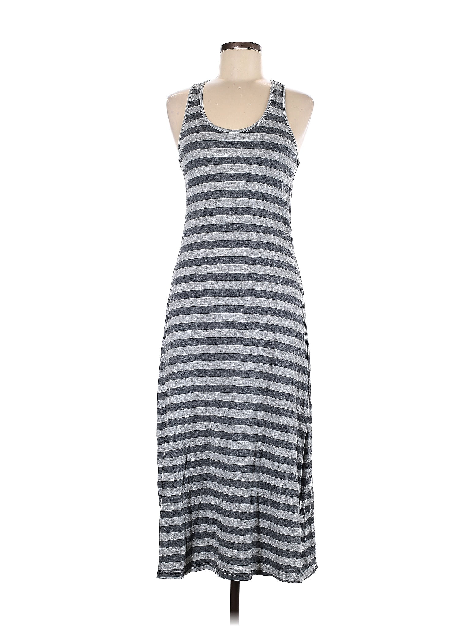 100% Cotton Grey Pattern Cuffed Day Dress main image 0
