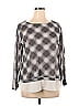 The Limited Outlet 100% Polyester Gray Long Sleeve Blouse Size XL - photo 1