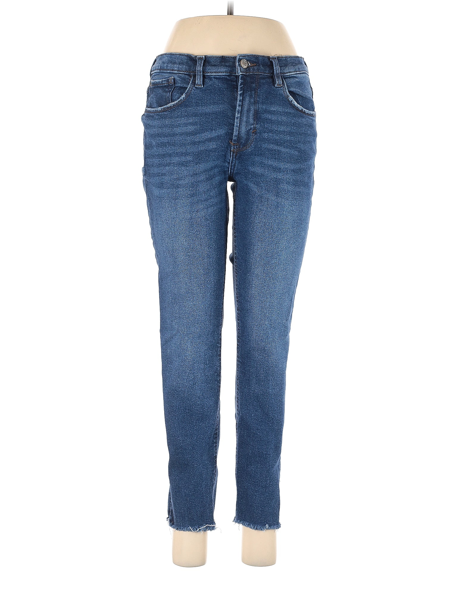 Kensie Solid Blue Jeans Size 8 - 71% off | thredUP