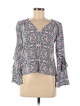 Nanette Lepore Pink Abstract Blouse (view 1)