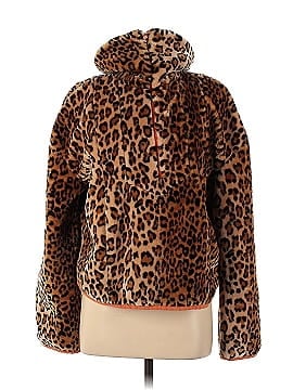 JOA Leopard Half Zip Sweatshirt (view 1)