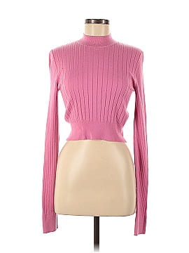 Tome Collective Pink Ribbed Crop Sweater (view 1)