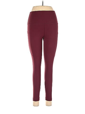 90 Degree by Reflex Maroon Burgundy Active Pants Size M - 68% off