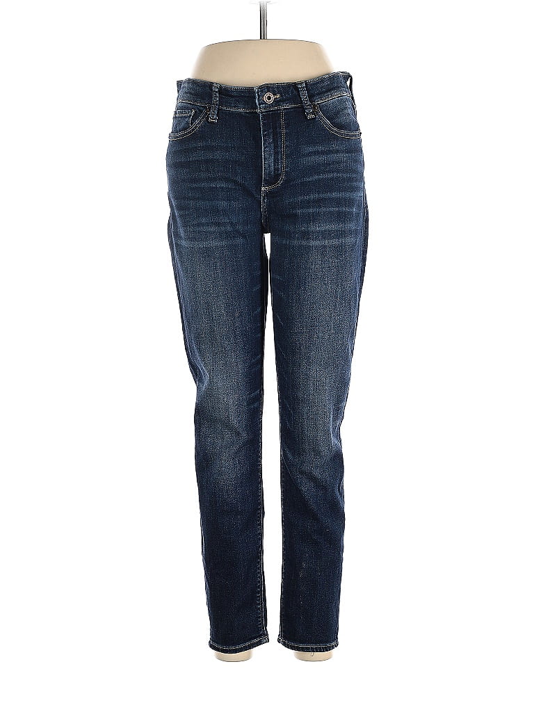 Lucky Brand Solid Blue Jeans Size 10 - 68% off