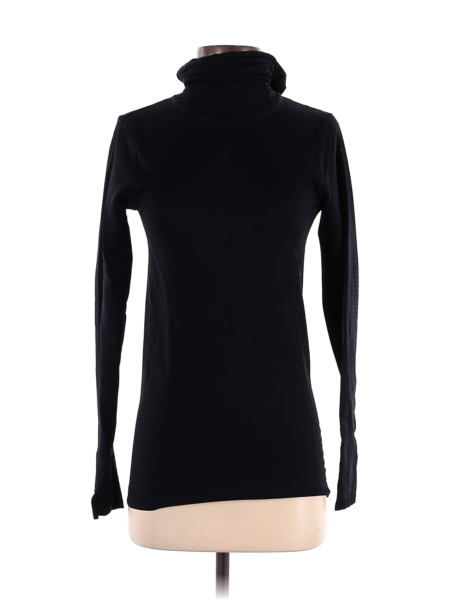 Long Sleeve Turtleneck Shirt - Black