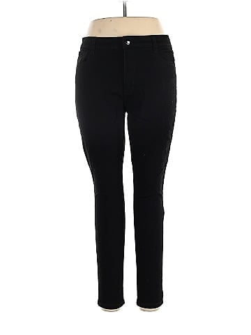 a.n.a. A New Approach Solid Black Jeggings Size 14 - 52% off