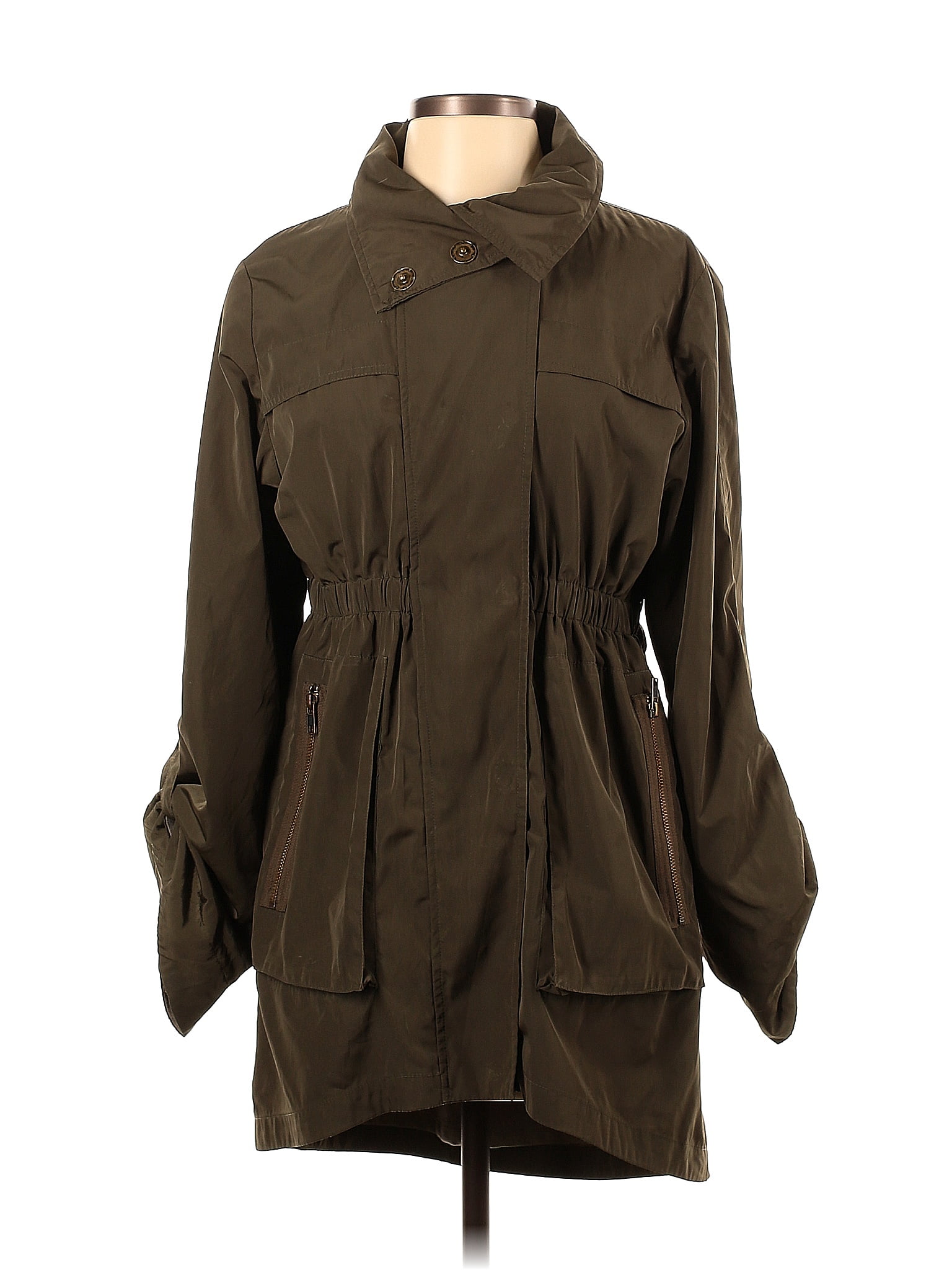 Ali R O Ali Ro 100% Polyester Solid Brown Jacket Size 4 - 82% off | thredUP