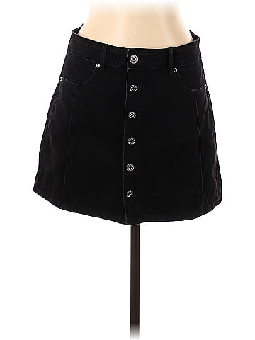 Black denim 2024 skirt size 10