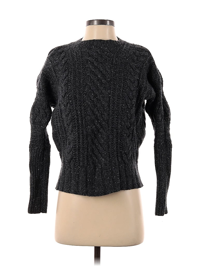 Bloom Jacquard Wool Cashmere Sweater Black main image 1