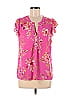 DR2 100% Polyester Pink Short Sleeve Blouse Size S - photo 1