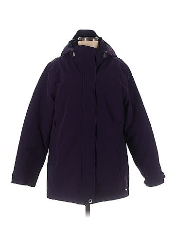 Lands' End 100% Nylon Solid Purple Coat Size M (Petite) - 65% off 