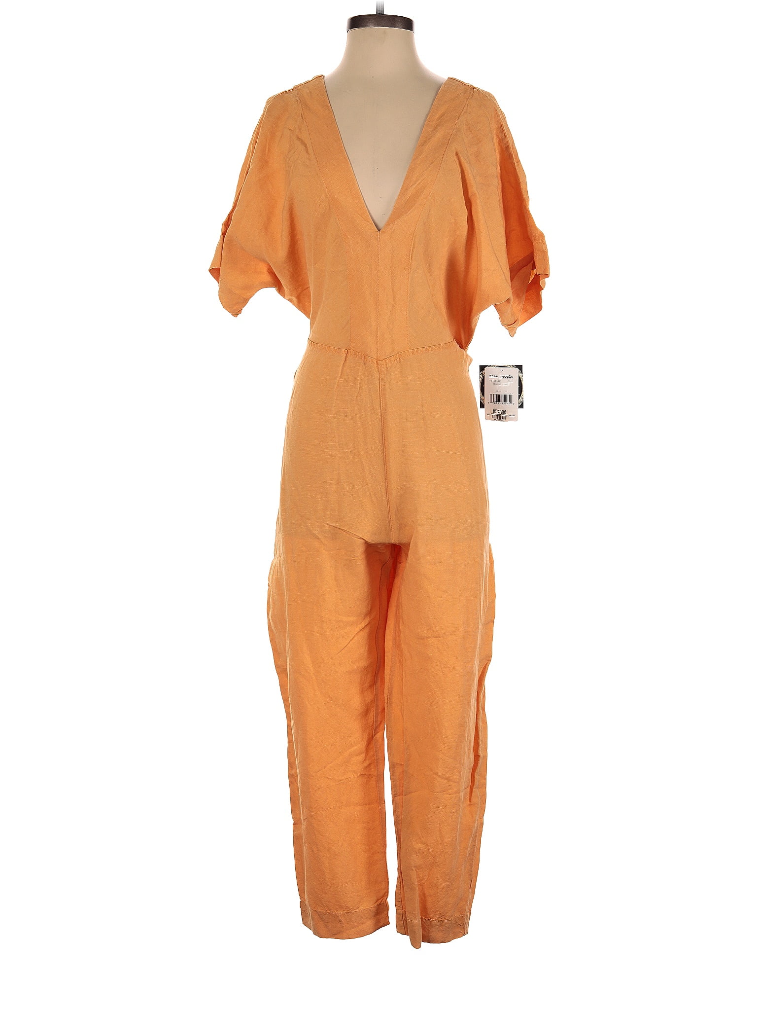 Free people cheap orange jumpsuit