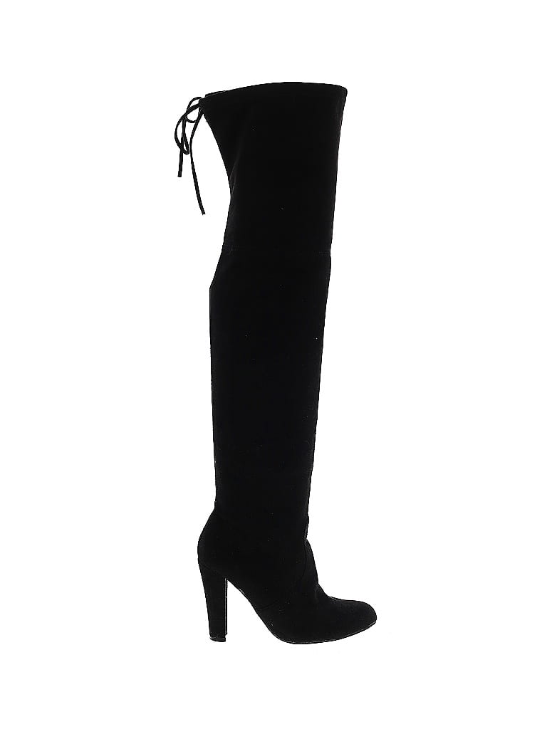 Steve Madden Solid Black Boots Size 6 58 off thredUP