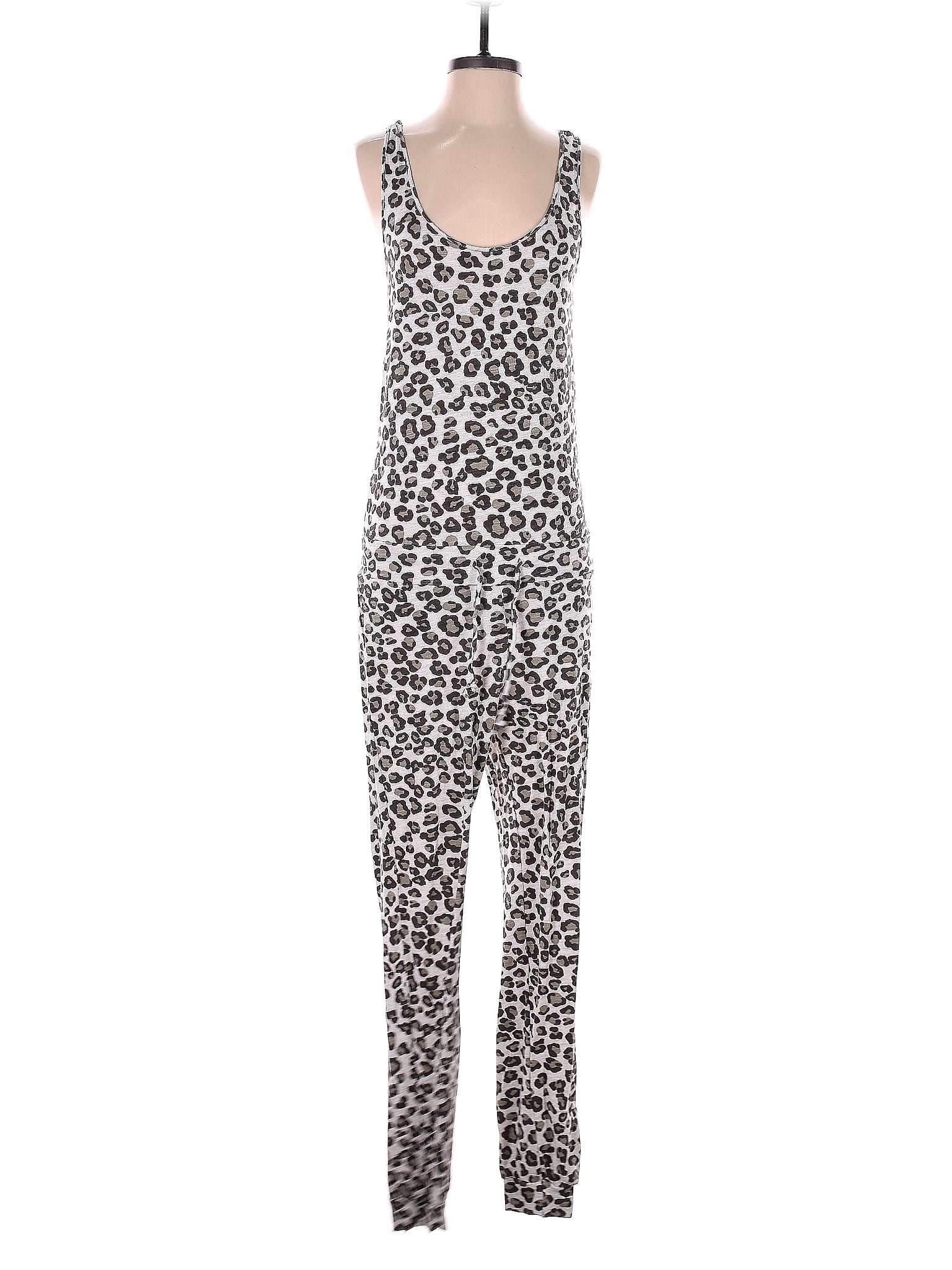 Monrow store leopard jumpsuit