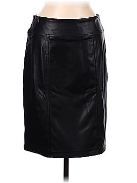 Dana Buchman Faux Leather Skirt (view 1)