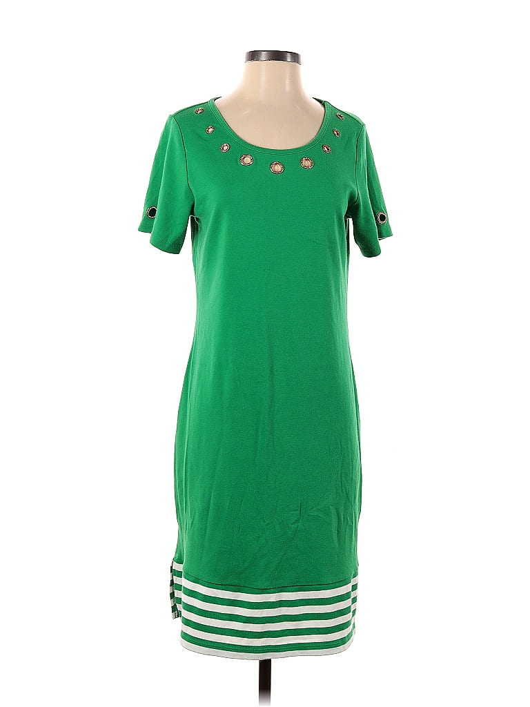 Pre-owned Quacker Factory Casual Dress In Green