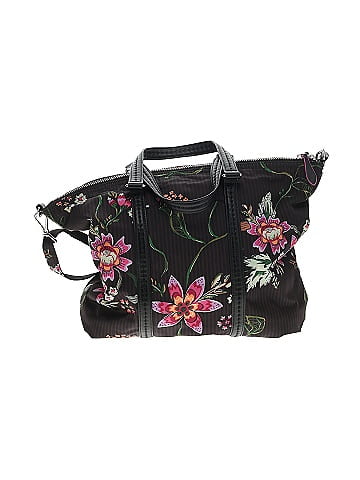 Vera Bradley Floral Black Satchel One Size - 56% off