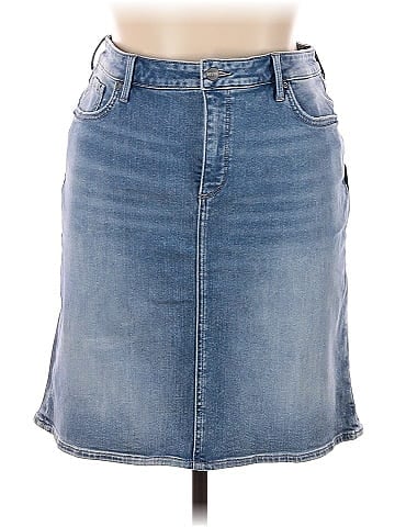 Blue jean skirt clearance cato