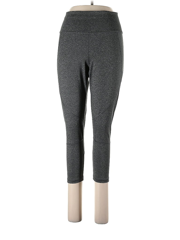 Avia Leopard Print Gray Leggings Size L (Tall) - 30% off