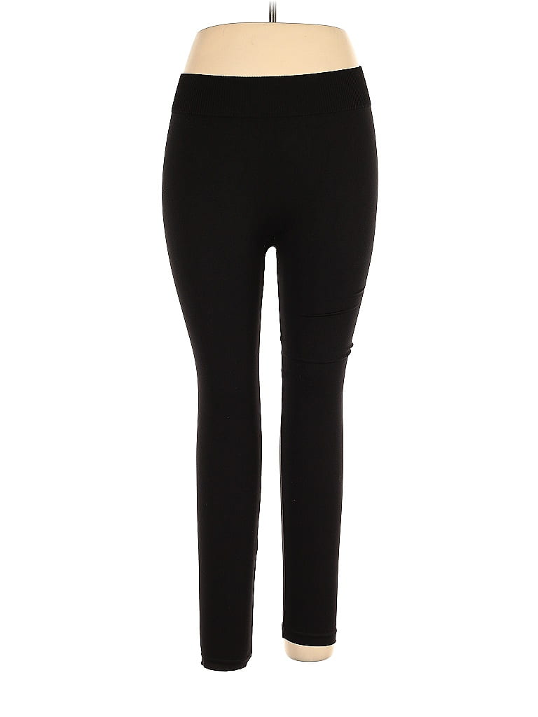 Faded Glory Solid Black Leggings Size 18 - 16 (Plus) - 15% off