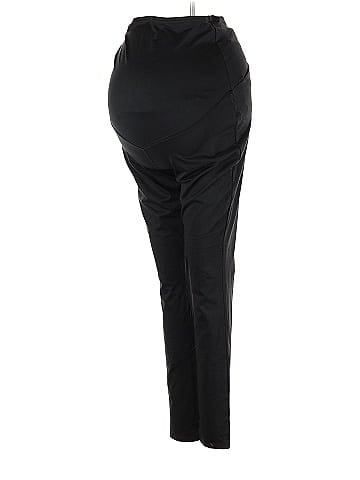 Isabel Maternity Solid Black Casual Pants Size S (Maternity) - 37
