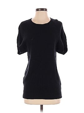 Velvet Cashmere Pullover Sweater (view 1)