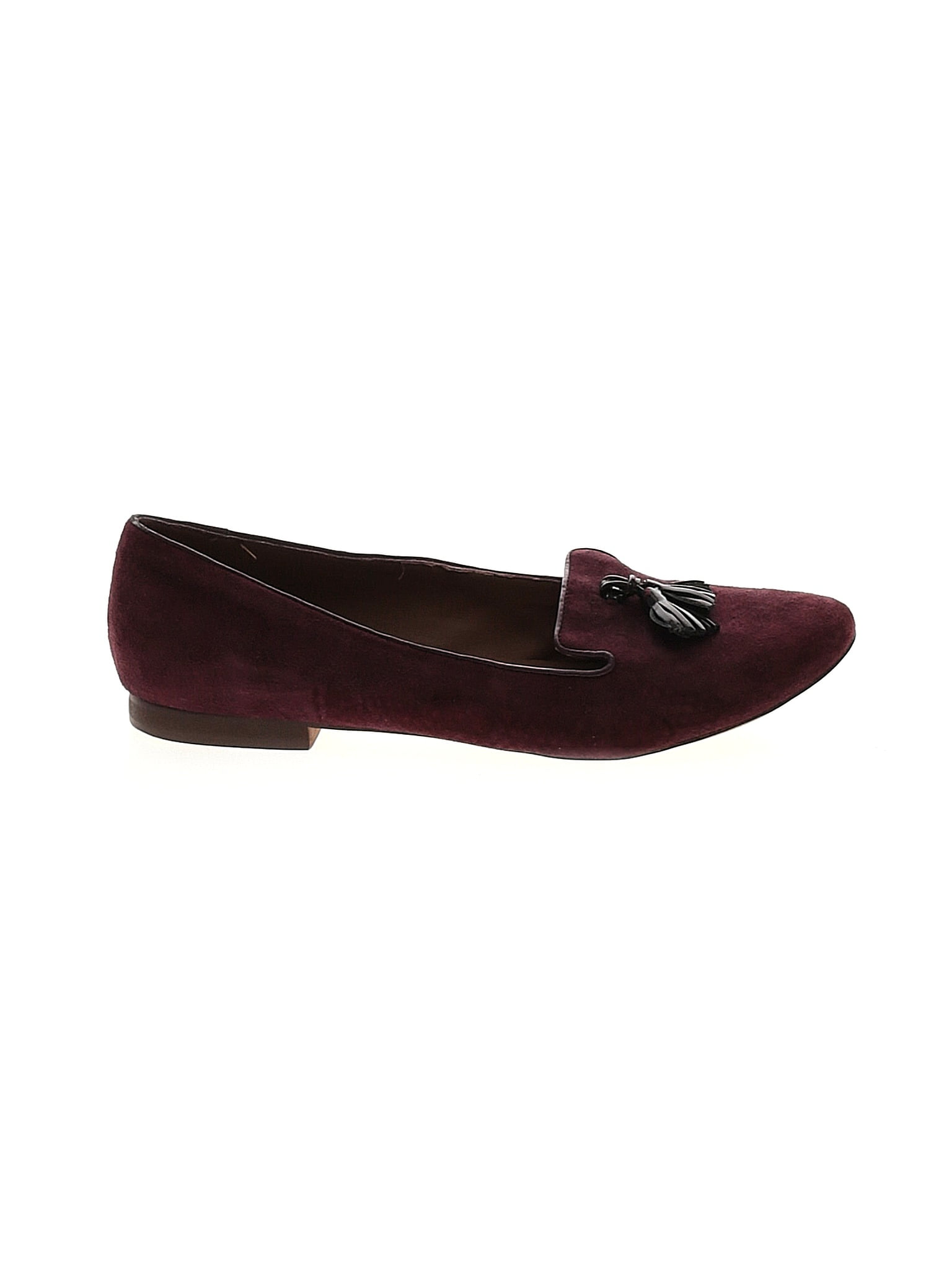 Steve Madden Solid Maroon Burgundy Flats Size 10 - 68% off | thredUP