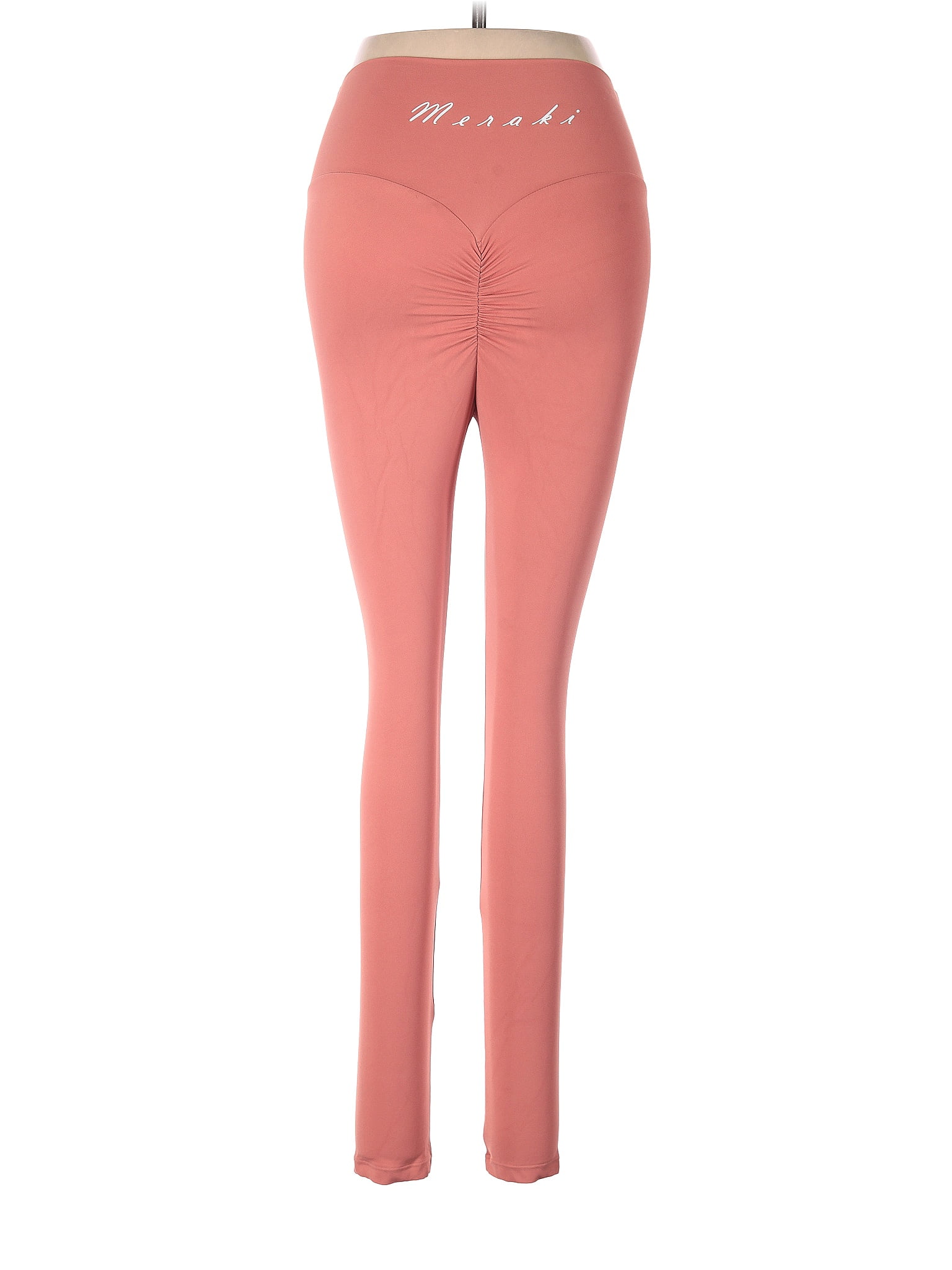 Unbranded Solid Pink Leggings Size XXL - 60% off