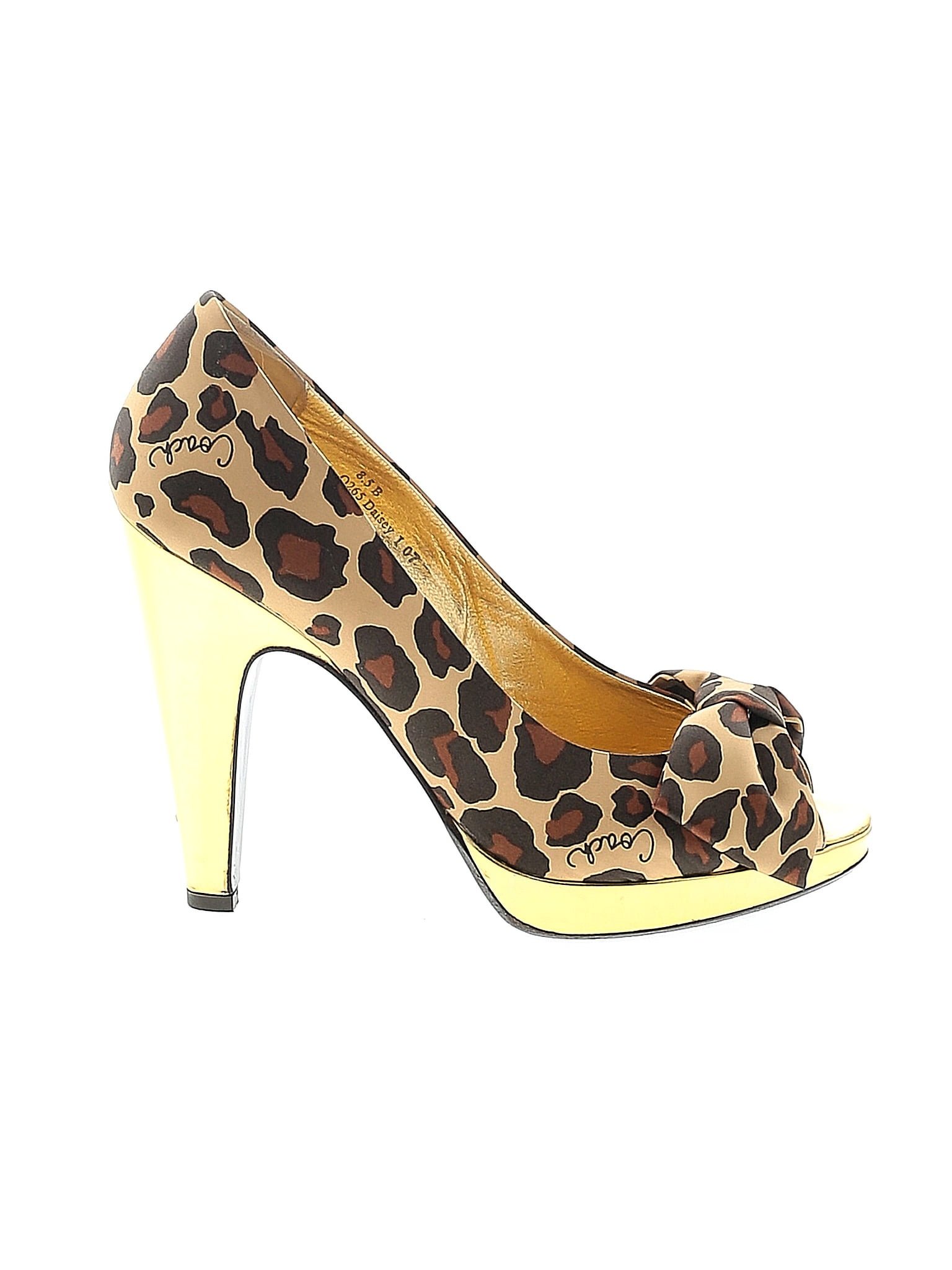 Coach shop leopard heels