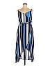 a.n.a. A New Approach 100% Polyester Stripes Blue Casual Dress Size 14 - photo 1