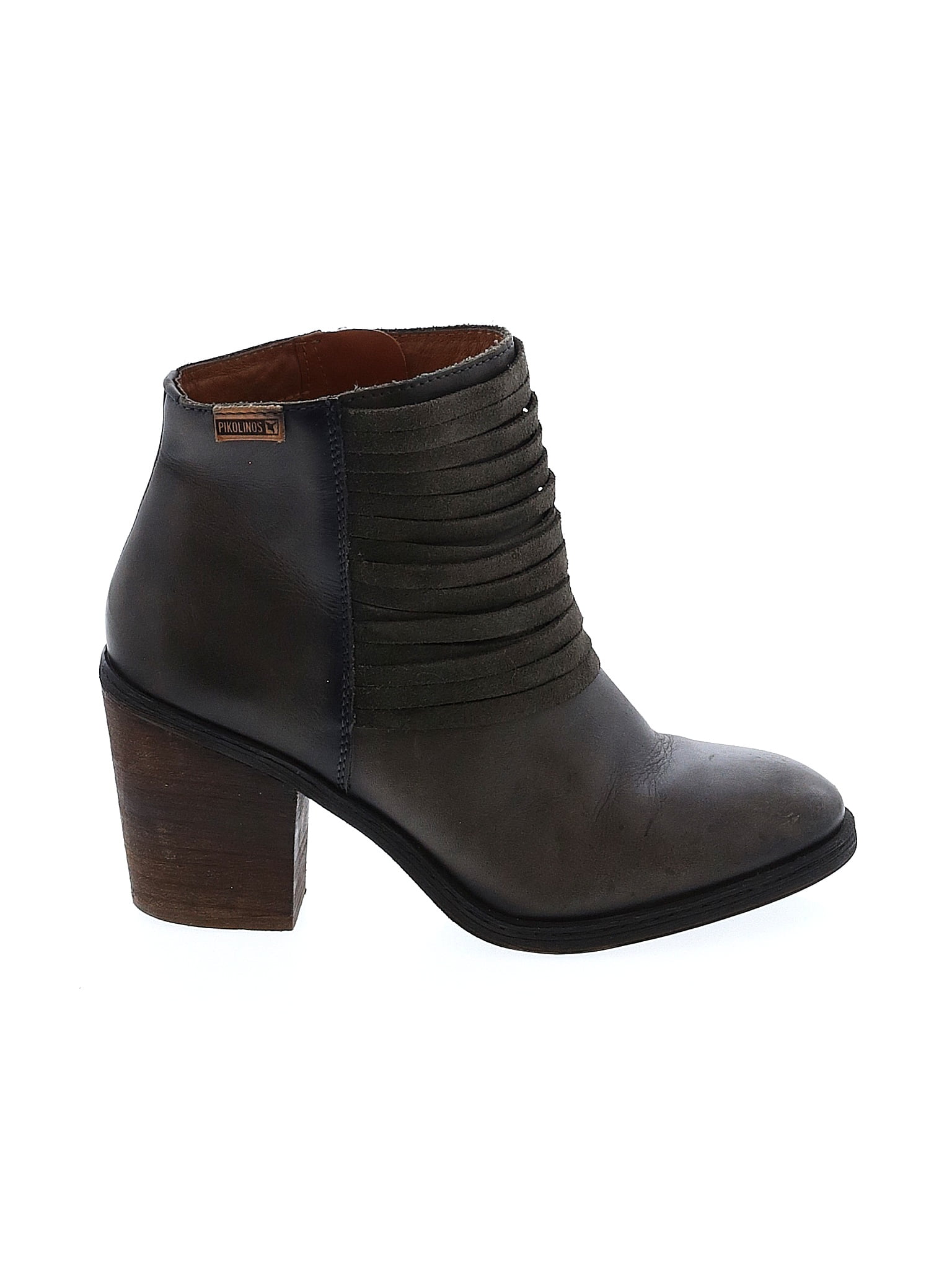 Pikolinos Solid Gray Ankle Boots Size 38 (EU) - 67% off | thredUP