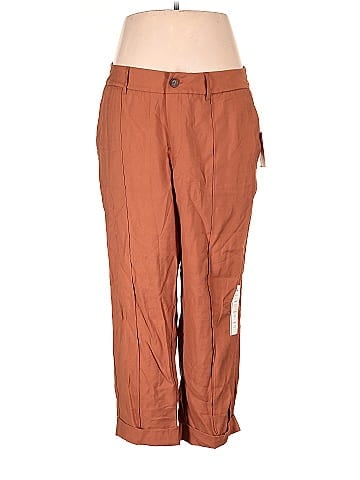A New Day Solid Brown Casual Pants Size 18 (Plus) - 43% off