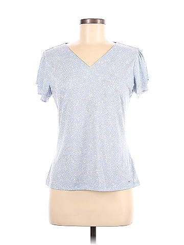 Calvin klein short outlet sleeve blouse