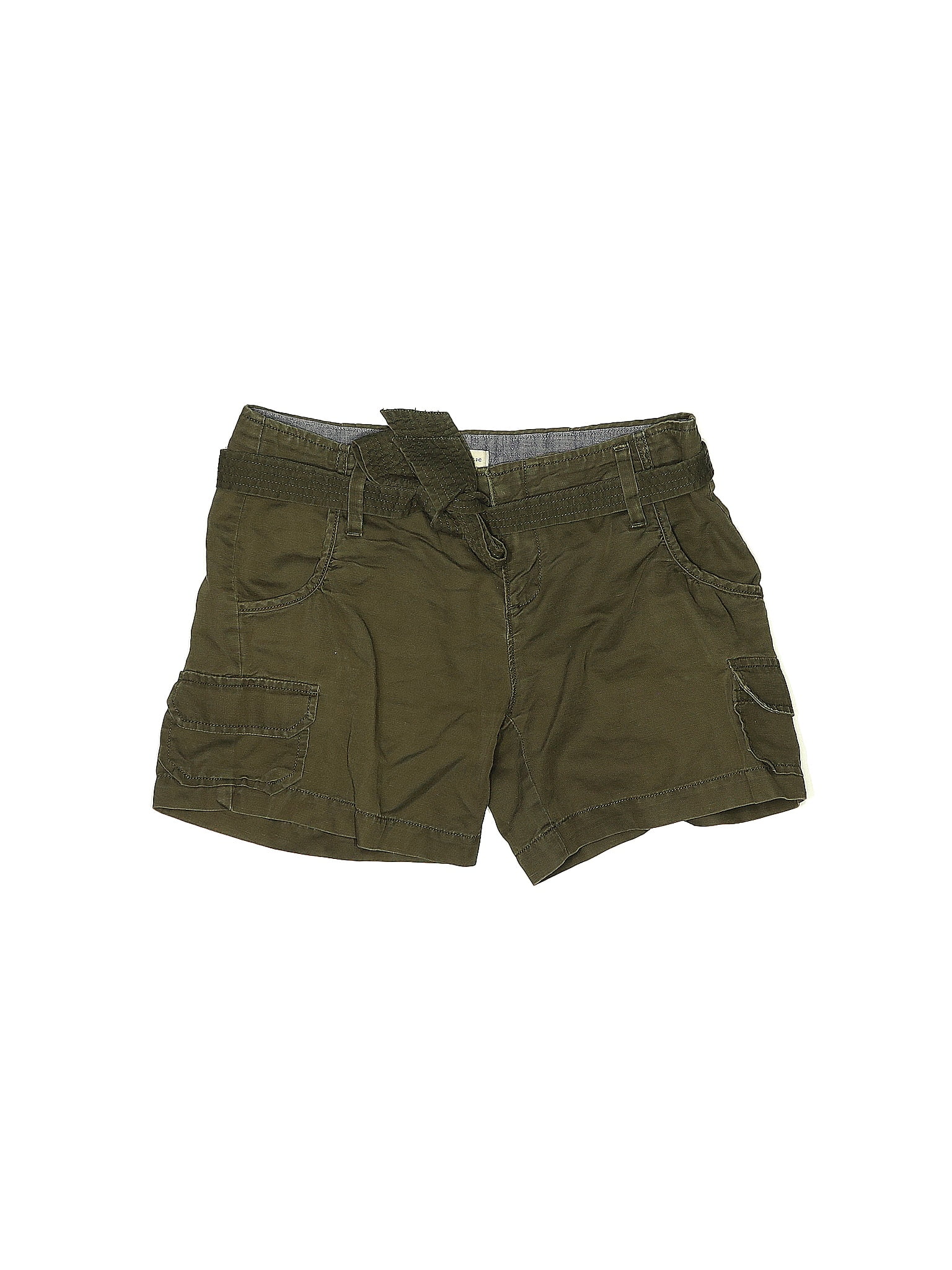Banana Republic Solid Green Cargo Shorts Size 2 80 off thredUP