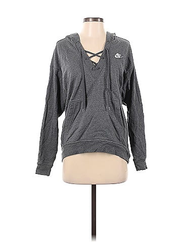 Womens nike shop lace up hoodie