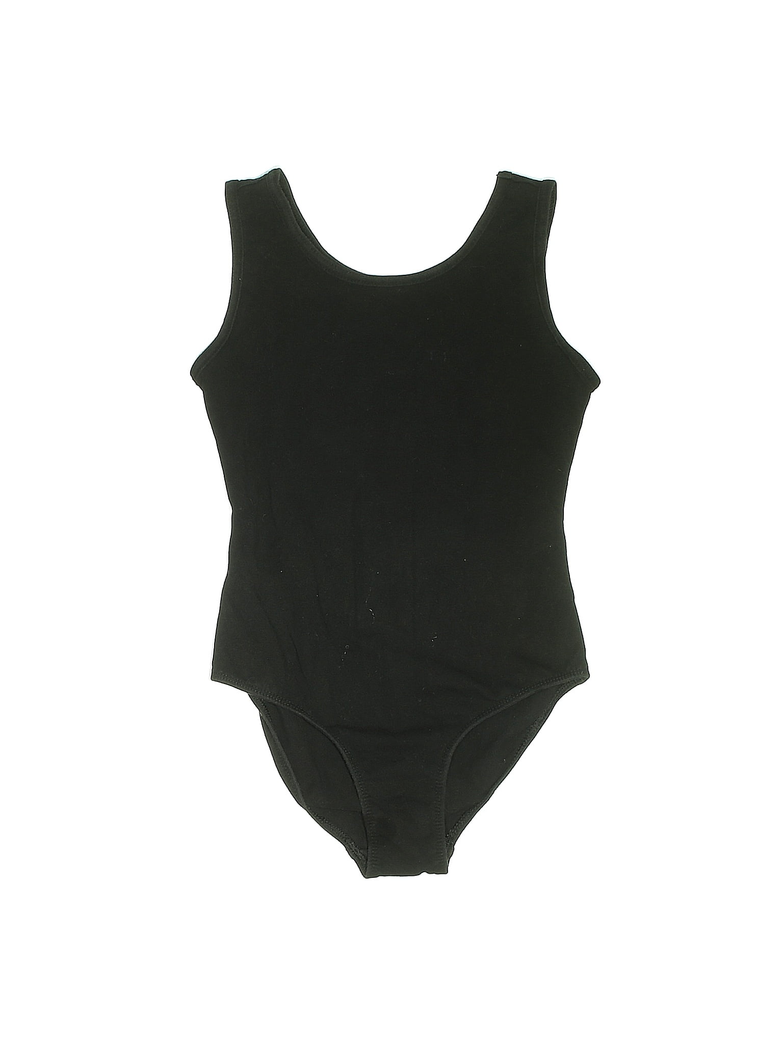 Danskin Now Solid Black Leotard Size 7 8 18 off thredUP