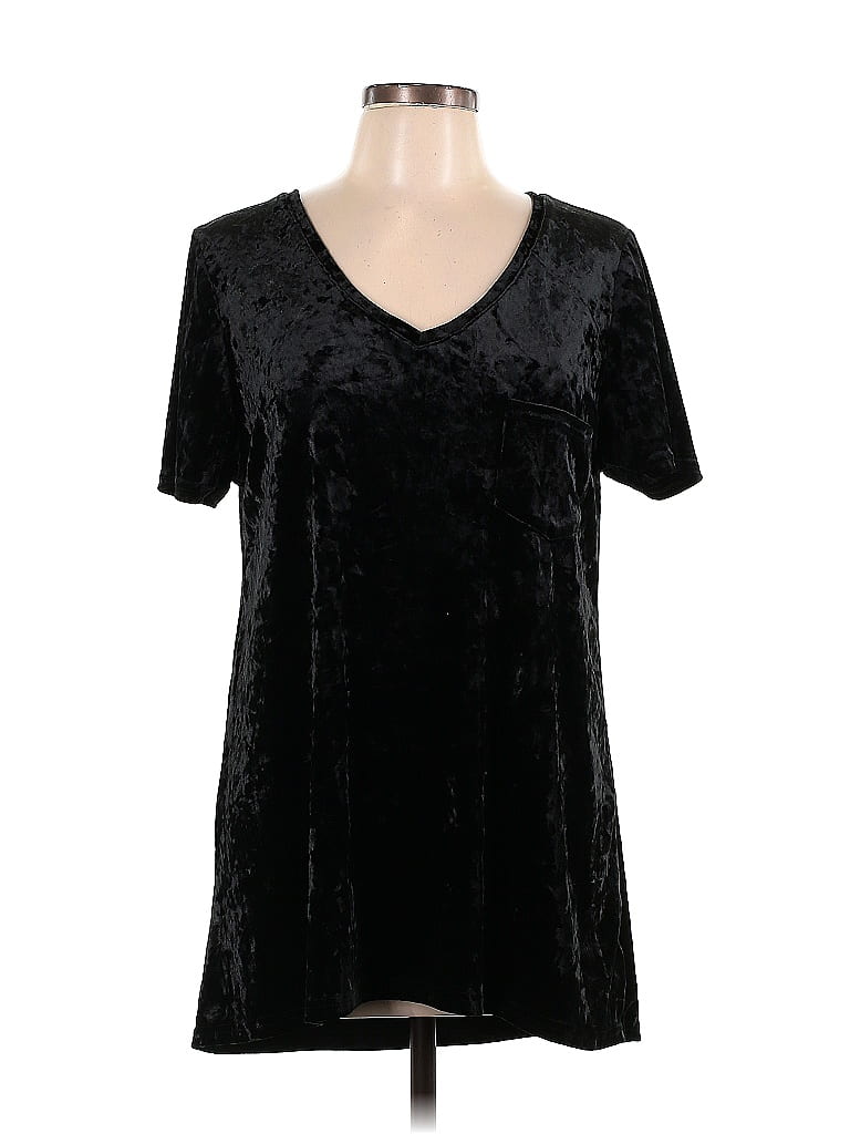 Spring & Mercer Black Short Sleeve T-Shirt Size L - photo 1