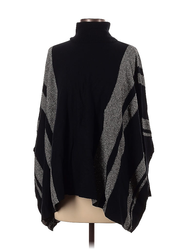 Alfani Women's Dropped Shoulder Turtleneck Black Size X-Small