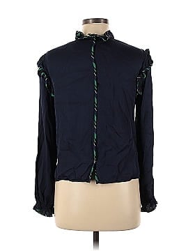 Opening Ceremony Persian Blue Twill Blouse (view 2)