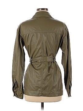 Love, Whit by Whitney Port Olive Faux Leather Jacket (view 2)