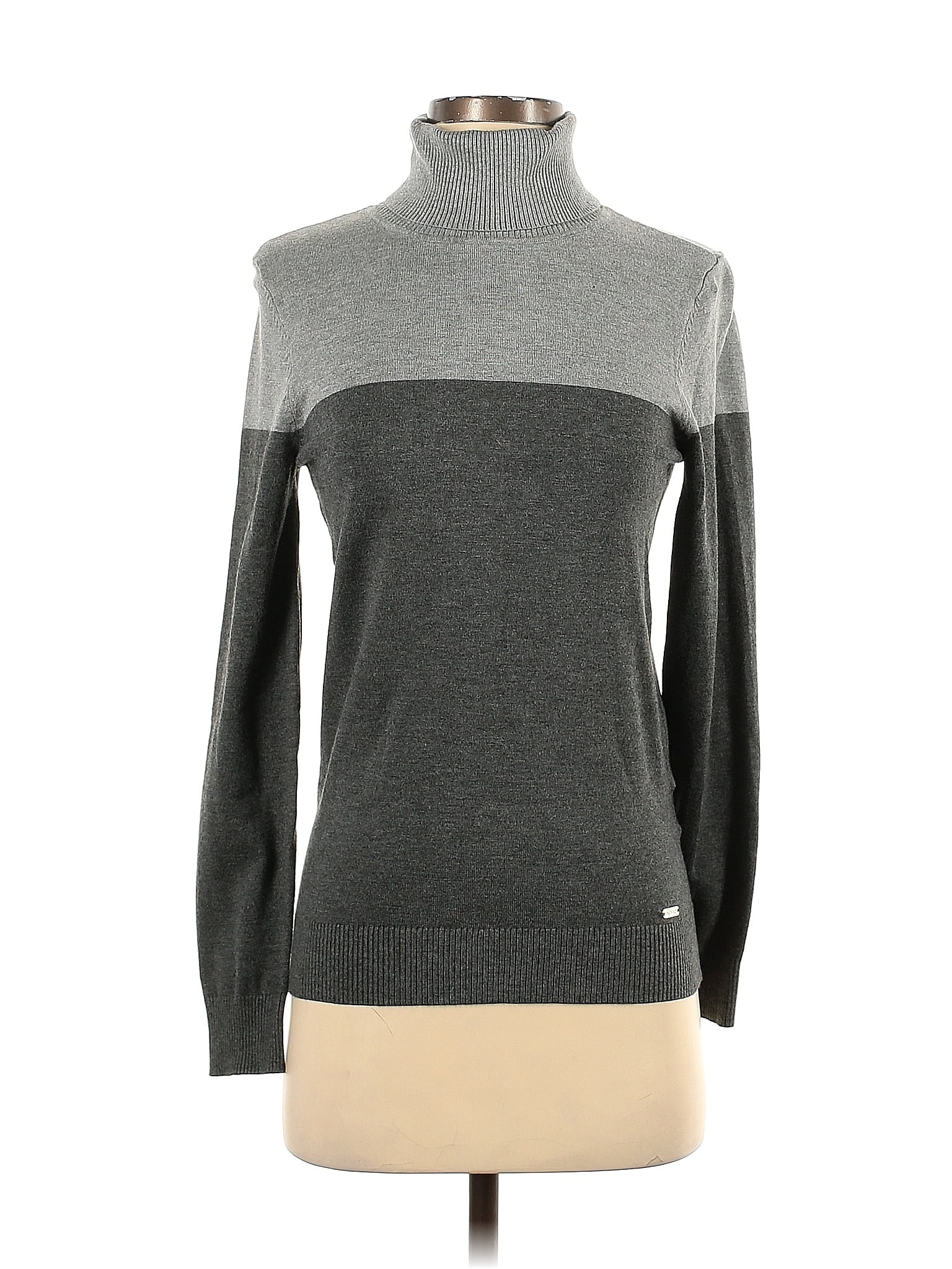 Calvin klein clearance color block sweater