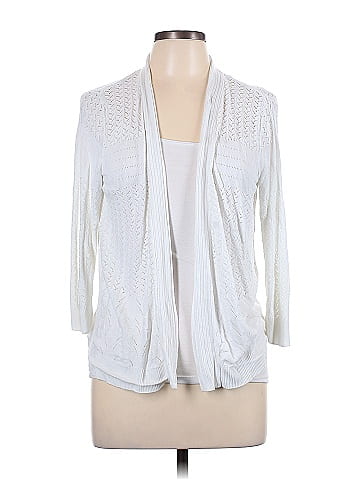 White petite outlet cardigan